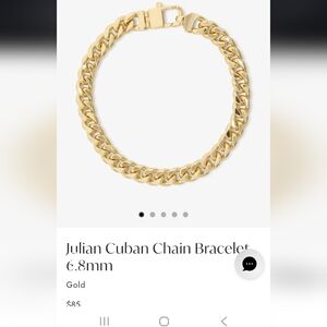 Julian Cuban Chain Bracelet 6.8mm - Gold 2 Free Pieces As A Gift. Great Deal!